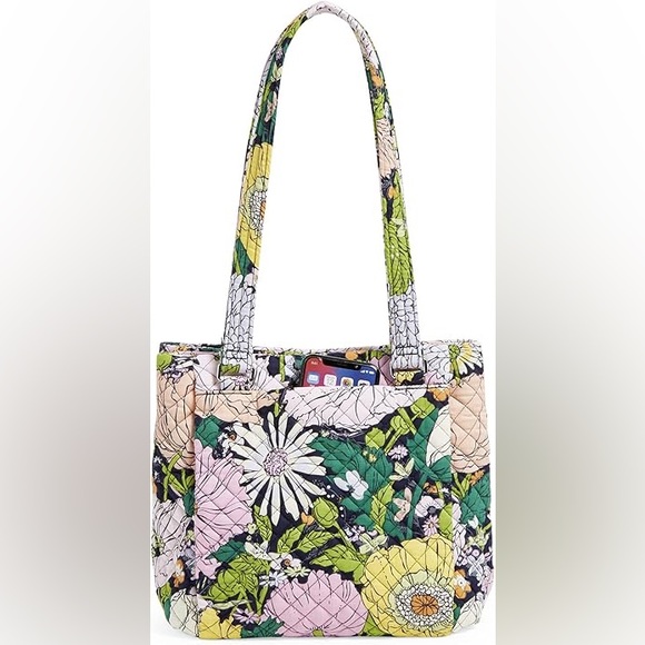 Vera Bradley Women's Cotton Multi-Compartment Shoulder Satchel Purse - Picture 5 of 7